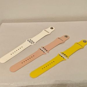 Set of 3 Silicone Smart Watch Bands